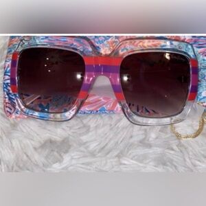 Lilly Pulitzer Vibrant Striped Sunglasses
